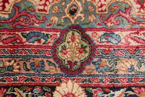 Kerman Red Hand Knotted 115 X 166 Area Rug 400-17269 Image 8
