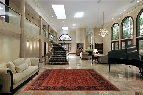 Moshk Abad Red Hand Knotted 105 X 130 Area Rug 400-17270 Image 1