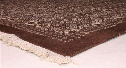 Tabriz Brown Hand Knotted 101 X 1110 Area Rug 400-17275 Image 3
