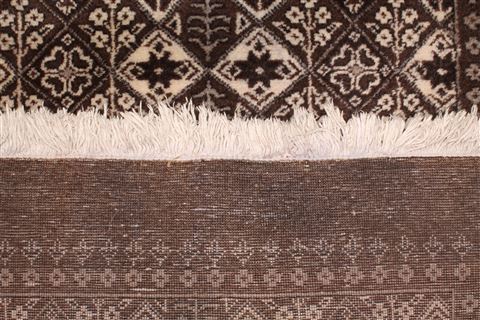Tabriz Brown Hand Knotted 101 X 1110 Area Rug 400-17275 Image 4