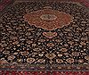 Kashan Blue Hand Knotted 104 X 140  Area Rug 400-17276 Thumb 13