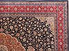 Kashan Blue Hand Knotted 104 X 140  Area Rug 400-17276 Thumb 1