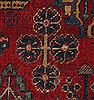 Joshaghan Red Hand Knotted 106 X 138  Area Rug 400-17278 Thumb 16