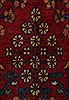 Joshaghan Red Hand Knotted 106 X 138  Area Rug 400-17278 Thumb 21