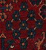 Joshaghan Red Hand Knotted 106 X 138  Area Rug 400-17278 Thumb 22