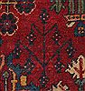 Joshaghan Red Hand Knotted 106 X 138  Area Rug 400-17278 Thumb 23