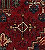 Joshaghan Red Hand Knotted 106 X 138  Area Rug 400-17278 Thumb 24