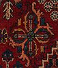 Joshaghan Red Hand Knotted 106 X 138  Area Rug 400-17278 Thumb 31