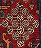 Joshaghan Red Hand Knotted 106 X 138  Area Rug 400-17278 Thumb 32