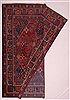 Joshaghan Red Hand Knotted 106 X 138  Area Rug 400-17278 Thumb 45