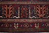 Joshaghan Red Hand Knotted 106 X 138  Area Rug 400-17278 Thumb 7