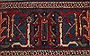 Joshaghan Red Hand Knotted 106 X 138  Area Rug 400-17278 Thumb 9