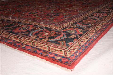Mahal Red Hand Knotted 103 X 140 Area Rug 400-17279 Image 10