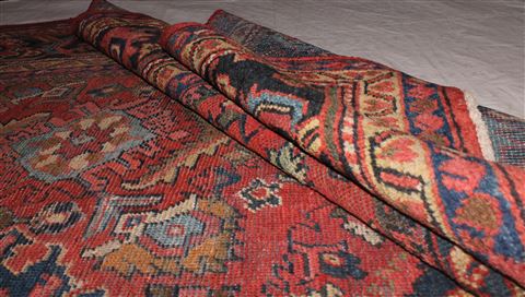 Mahal Red Hand Knotted 103 X 140 Area Rug 400-17279 Image 13