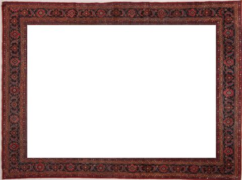 Mahal Red Hand Knotted 103 X 140 Area Rug 400-17279 Image 1