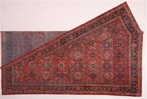 Mahal Red Hand Knotted 103 X 140 Area Rug 400-17279 Image 3