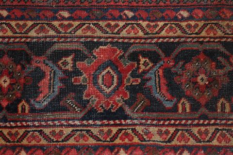 Mahal Red Hand Knotted 103 X 140 Area Rug 400-17279 Image 4
