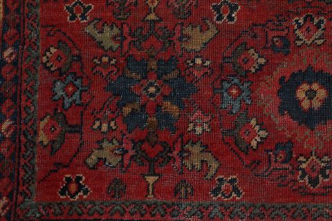 Mahal Red Hand Knotted 103 X 140 Area Rug 400-17279 Image 6