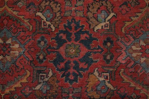 Mahal Red Hand Knotted 103 X 140 Area Rug 400-17279 Image 7