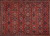 Mahal Red Hand Knotted 103 X 140  Area Rug 400-17279 Thumb 2