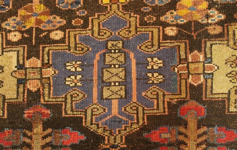 Bakhtiar Brown Hand Knotted 126 X 165 Area Rug 400-17280 Image 14