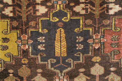 Bakhtiar Brown Hand Knotted 126 X 165 Area Rug 400-17280 Image 21