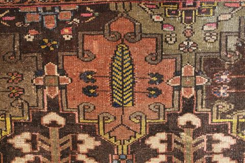 Bakhtiar Brown Hand Knotted 126 X 165 Area Rug 400-17280 Image 22