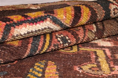 Bakhtiar Brown Hand Knotted 126 X 165 Area Rug 400-17280 Image 26