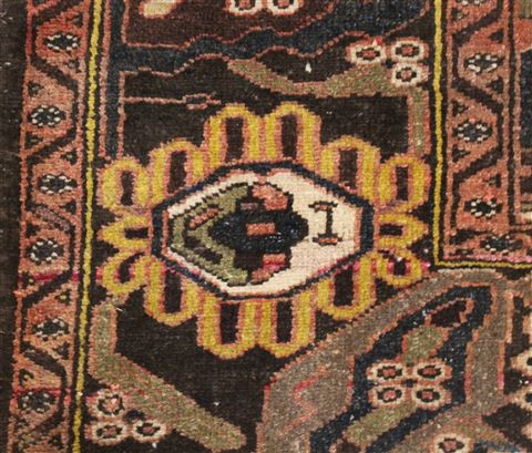 Bakhtiar Brown Hand Knotted 126 X 165 Area Rug 400-17280 Image 5