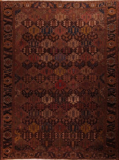 Bakhtiar Brown Hand Knotted 126 X 165 Area Rug 400-17280 Image 0