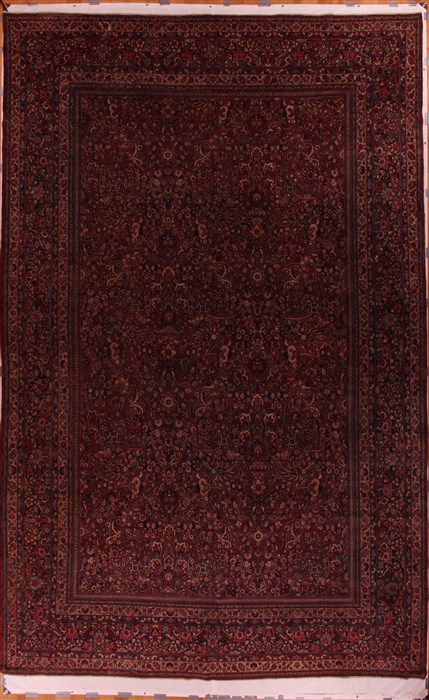 Mashad Red Hand Knotted 1111 X 1810  Area Rug 400-17285 Image 0