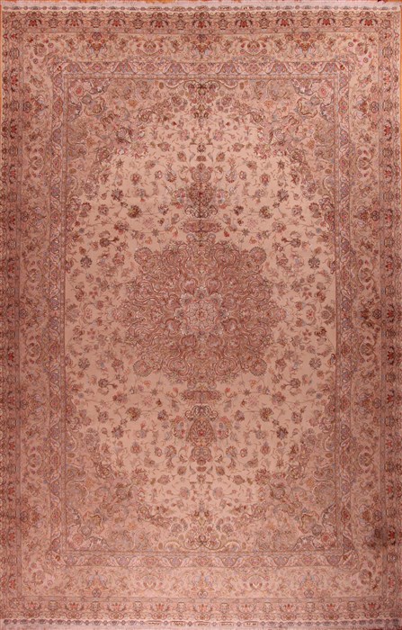 Tabriz White Hand Knotted 130 X 200  Area Rug 400-17289 Image 0