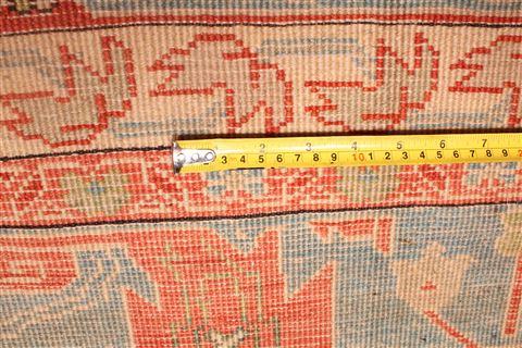 Heriz Blue Hand Knotted 131 X 165 Area Rug 400-17290 Image 15