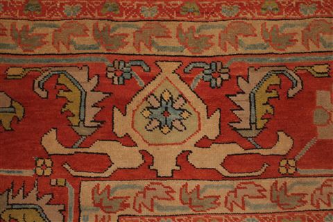 Heriz Blue Hand Knotted 131 X 165 Area Rug 400-17290 Image 4