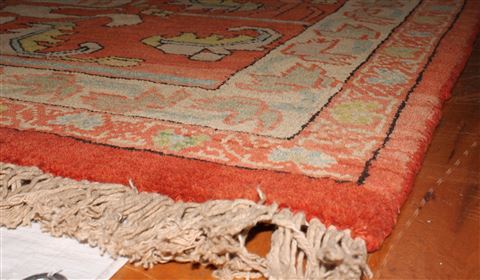 Heriz Blue Hand Knotted 131 X 165 Area Rug 400-17290 Image 9