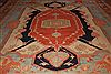 Heriz Blue Hand Knotted 131 X 165 Area Rug 400-17290 Thumb 10