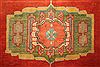 Heriz Blue Hand Knotted 131 X 165 Area Rug 400-17290 Thumb 13