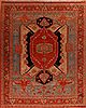 Heriz Blue Hand Knotted 131 X 165 Area Rug 400-17290 Thumb 0