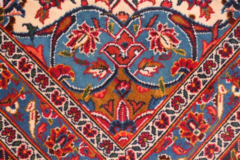 Kashan Red Hand Knotted 112 X 183 Area Rug 400-17291 Image 21