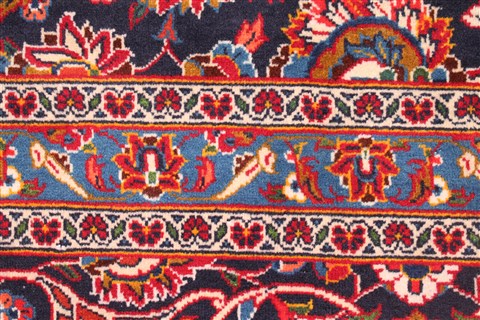 Kashan Red Hand Knotted 112 X 183 Area Rug 400-17291 Image 22