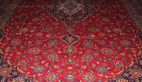 Kashan Red Hand Knotted 112 X 183 Area Rug 400-17291 Image 24