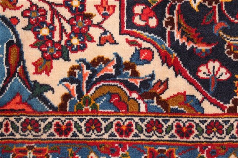 Kashan Red Hand Knotted 112 X 183 Area Rug 400-17291 Image 26