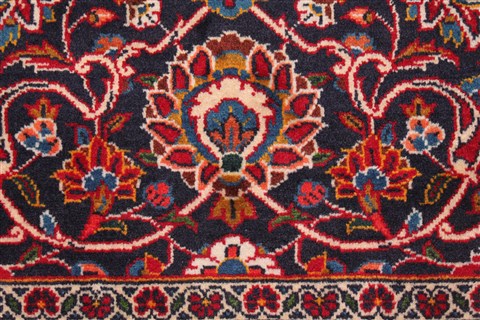 Kashan Red Hand Knotted 112 X 183 Area Rug 400-17291 Image 31
