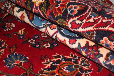 Kashan Red Hand Knotted 112 X 183 Area Rug 400-17291 Image 35