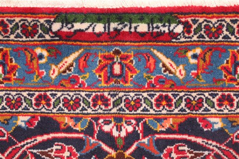 Kashan Red Hand Knotted 112 X 183 Area Rug 400-17291 Image 5