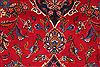 Kashan Red Hand Knotted 112 X 183 Area Rug 400-17291 Thumb 12