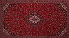 Kashan Red Hand Knotted 112 X 183  Area Rug 400-17291 Thumb 2