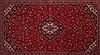 Kashan Red Hand Knotted 112 X 183 Area Rug 400-17291 Thumb 2