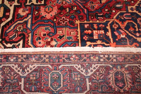 Bakhtiar Red Hand Knotted 120 X 148 Area Rug 400-17293 Image 29