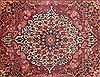 Bakhtiar Red Hand Knotted 120 X 148  Area Rug 400-17293 Thumb 2